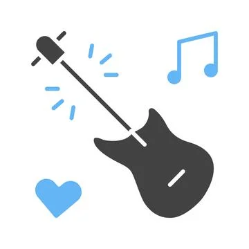 Love Songs icon vector image. Stock Illustration