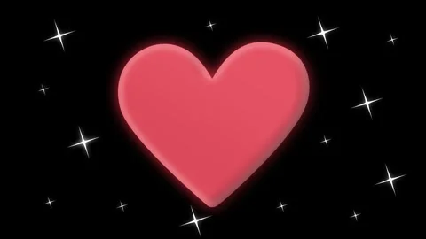 Love sparkle animation Video stock 297236979