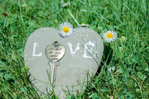 Love stone Stock Photos