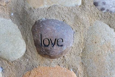 Love stone Stock Photos