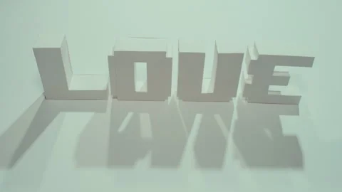 Love stop motion animation letters Stock Footage 274366293