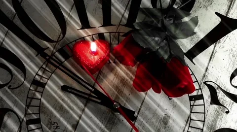 Love Stops Time concept Stock Footage 46860975