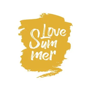 Love summer, sticker, vector, label. Stock Illustration