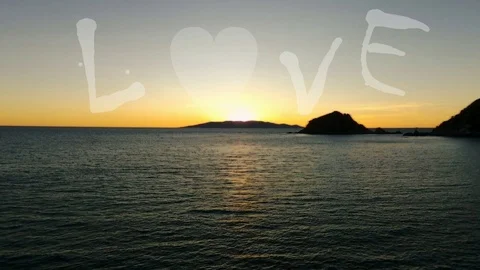 Love Sunset Stock Footage 86862009