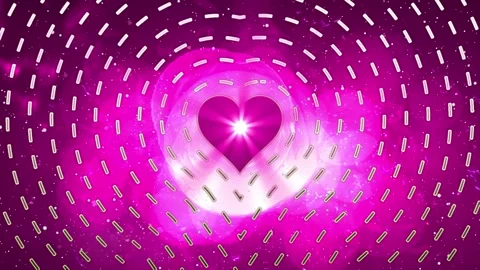 Love Symbol with Dotted Line effect Video stock 263604470