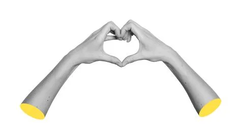 Love symbol hand Stock Photos