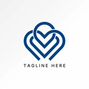 Love symbol lines ribbon pattern romantic charity happy hope emotion person Stock Illustration
