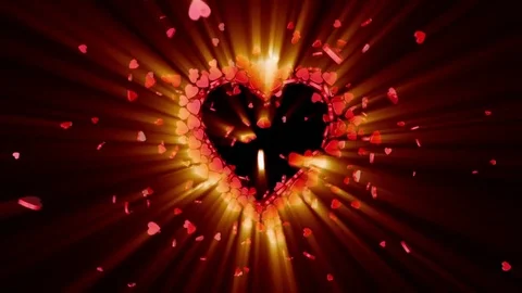 Love symbol. Valentine. 3D animation | Stock Video | Pond5