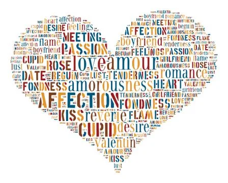 Love Tag Cloud    - vector illustration Stock Illustration