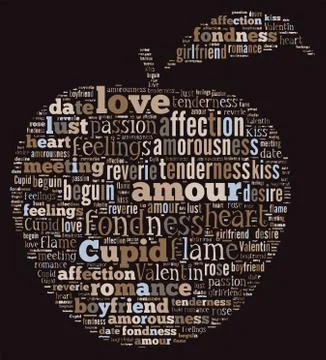 Love Tag Cloud    - vector illustration Stock Illustration