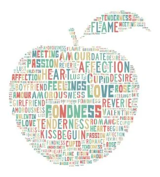 Love Tag Cloud    - vector illustration Stock Illustration