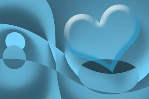 Love techno blue background Stock Illustration