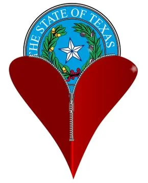 Love texas Stock Illustration