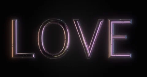 Love Text 02 Stock Footage 125013903