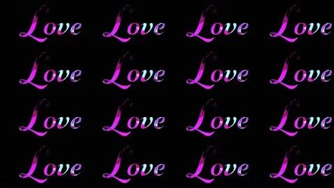 Love Text 07 Video stock 147859777