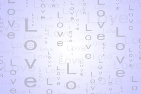 Love Text Background in Light Purple Color Stock Illustration