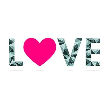 Love text creative design Stock Illustration