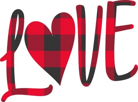 Love text filled with design Stock Illustration