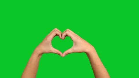 Love Text on Green Screen Background Video stock 301032197