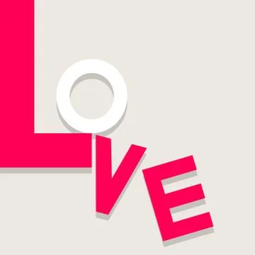Love text. Stock Illustration
