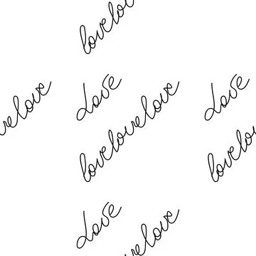 Love text Seamless pattern. Text backgrounds applicable in printing, textiles 스톡 일러스트