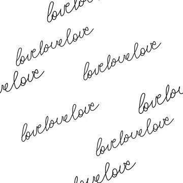 Love text Seamless pattern. Text backgrounds applicable in printing, textiles 스톡 일러스트