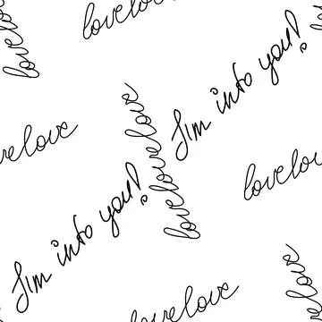 Love text Seamless pattern. Text backgrounds applicable in printing, textiles イラスト素材