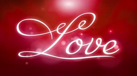 Love text written out - 3D animation - reveal - 2 versions with alpha channel Stock Footage 48669720