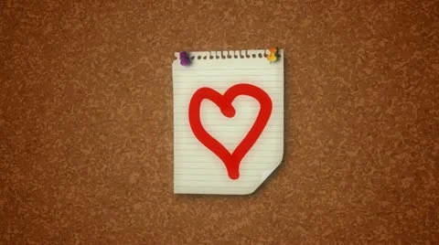 Love Theme Notice Concept Stock Footage 10889753