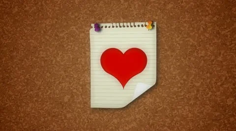 Love Theme Notice Concept 库存影片 10889860