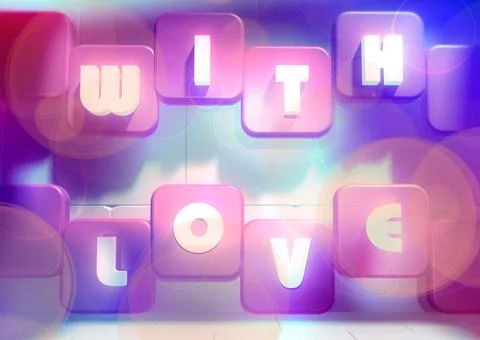 Love theme relative background Stockillustratie