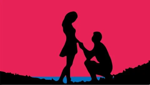 Love theme vector illustration on background Stock Illustration