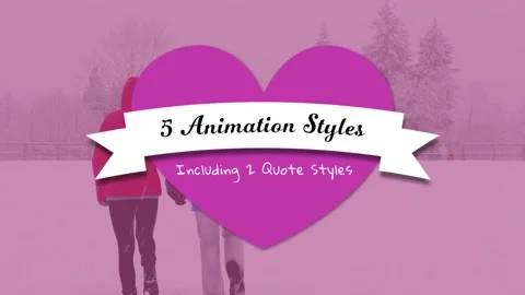 Love Titles Modèle After Effects