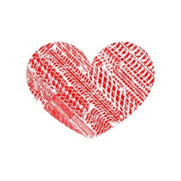 Love track shape Stock Illustration