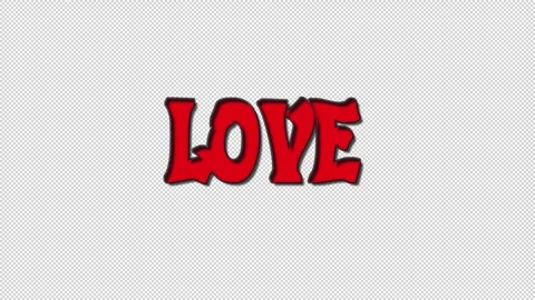 Love  trasparent clip. Alpha channels. Stock Footage 248239849