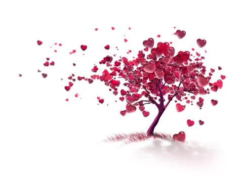 Love tree Stock Illustration