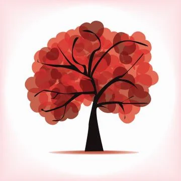 Love tree, vector Stock Illustration