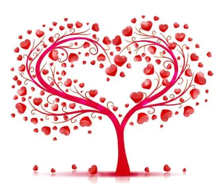 Love tree vector Stock Illustration