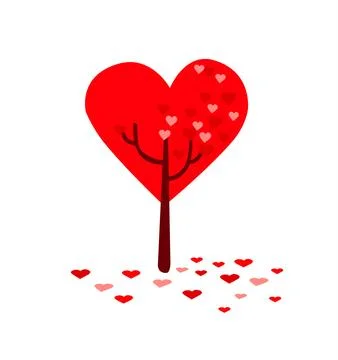 Love Tree - Vector Stock Illustration