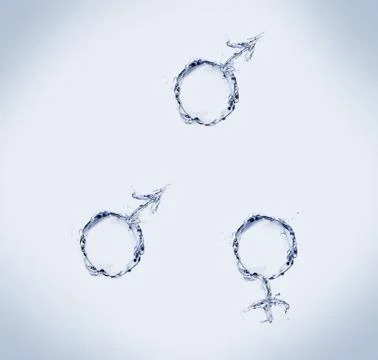 Love Triangle, 2 Males Stock Illustration