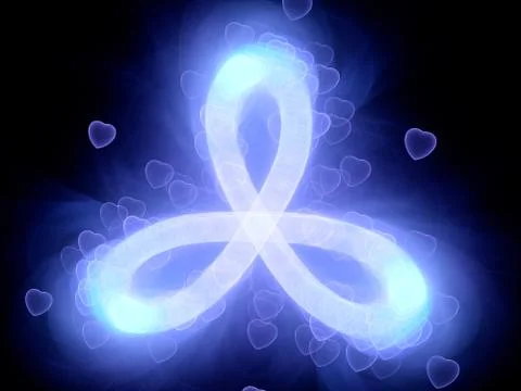 Love triangle infinity mod Illustrazione stock