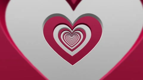 Love Tunnel in a 3D animation Stock Footage 251615378