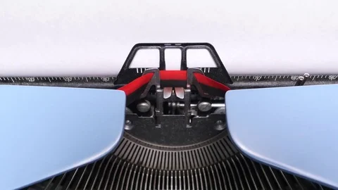 Love Typing Close Up on Retro Typewriter 스톡 동영상 72164378