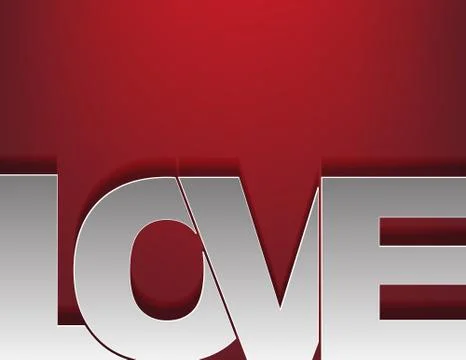 Love typography background Illustrazione stock