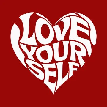Love Typography vector Red color Shape Illustration Stock-Illustration