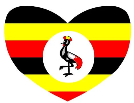 Love Uganda Stock Illustration