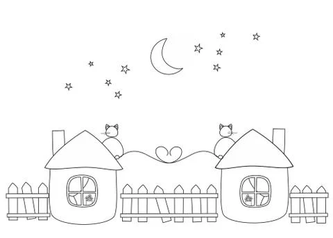 Love under moonlight Foto stock