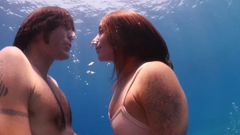 Love undersea Video stock 72334755