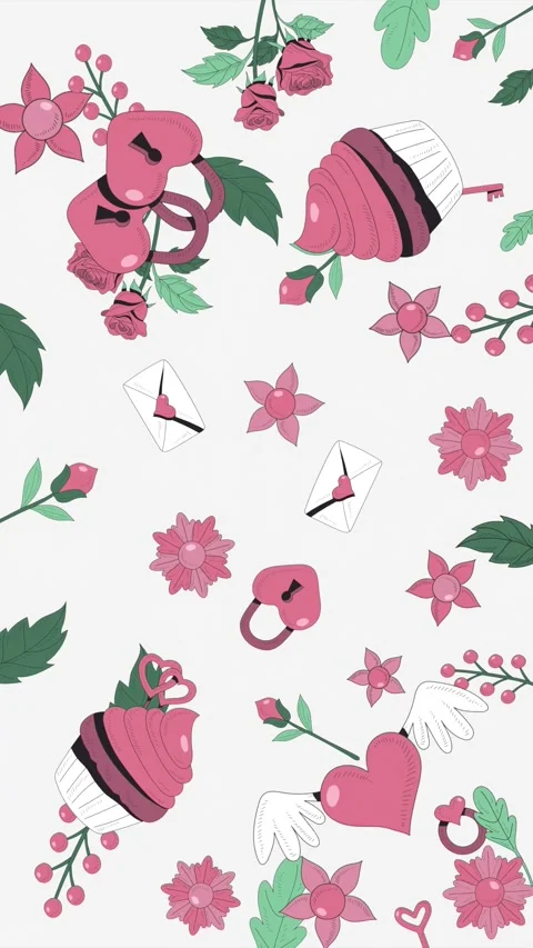 Love in valentine background Stock Footage 299974245