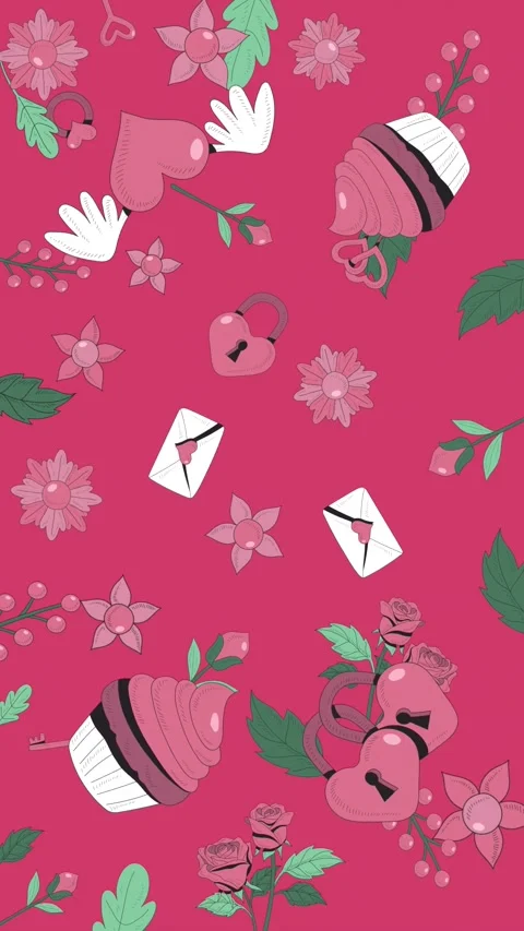 Love in valentine background Stock Footage 299974358